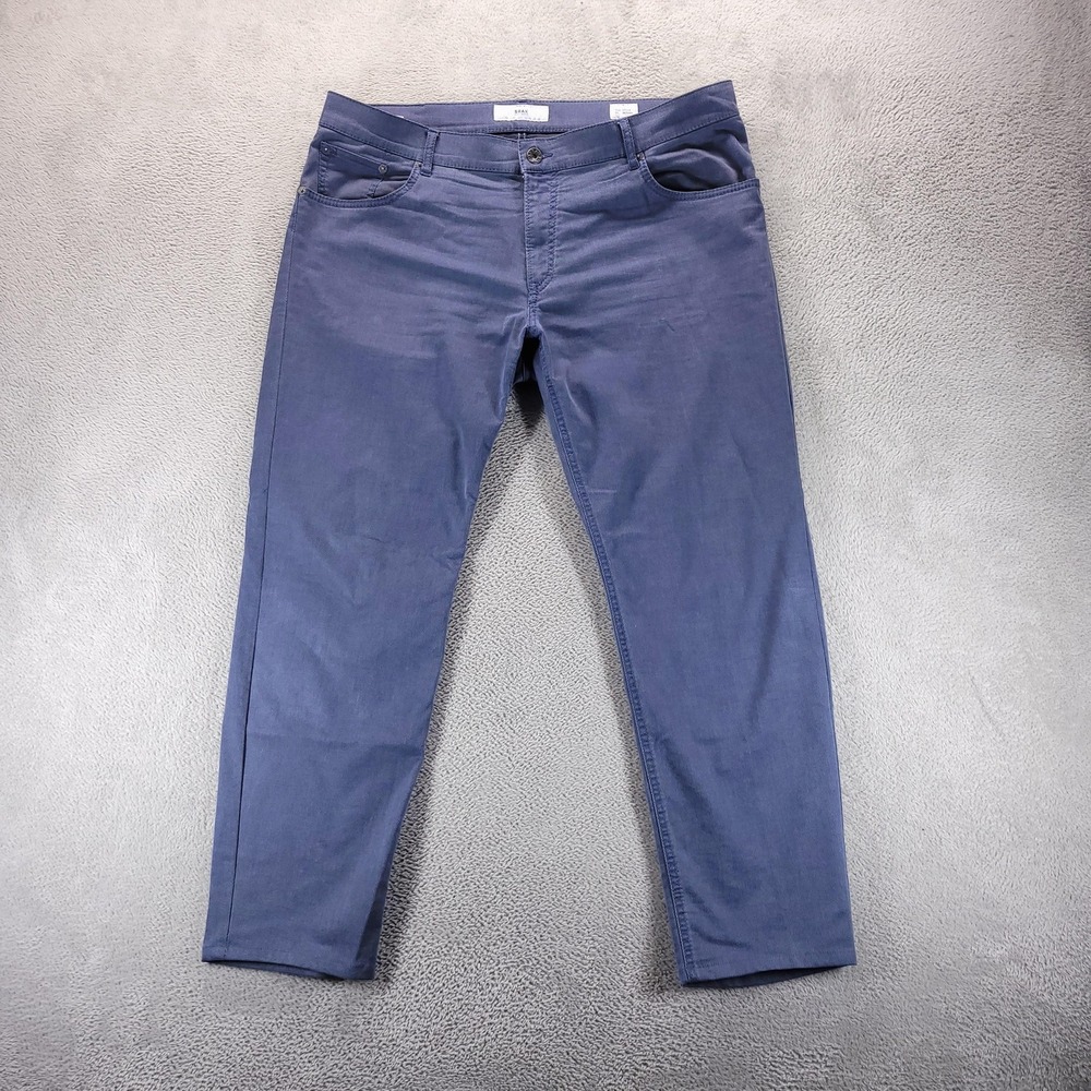 Brax Jeans Mens 40x28 Blue Chuck Modern Straight Stretch Denim Comfort